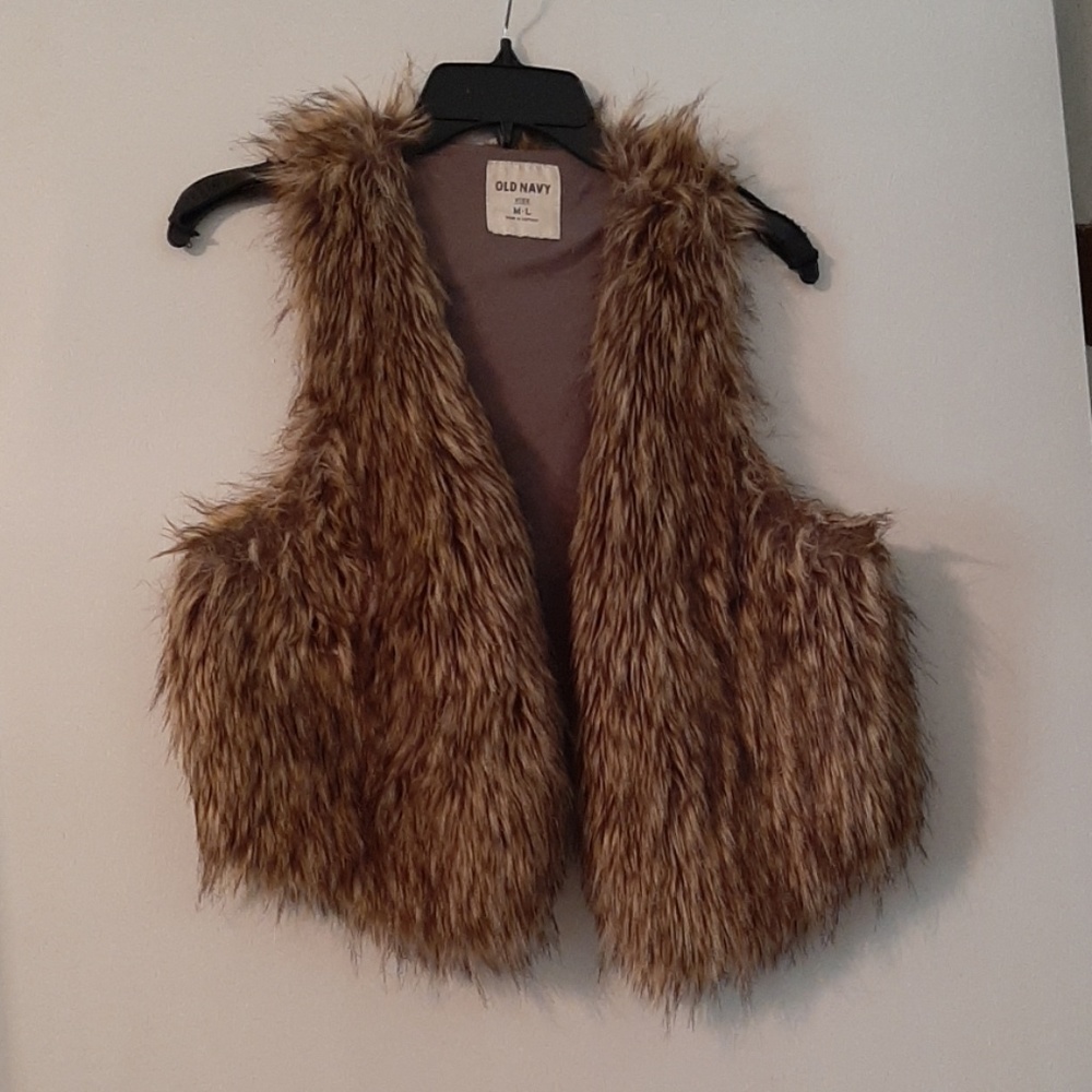 Old navy faux fur vest